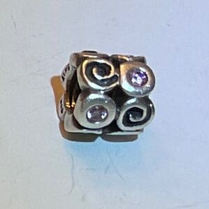 PANDORA Swirl Bead Charm 790263PCZ